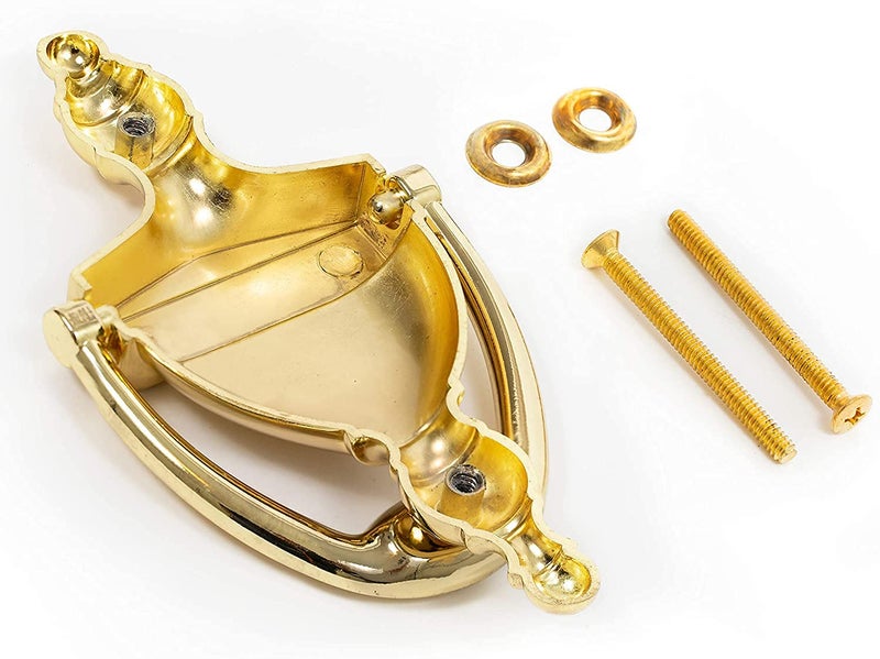 Everbilt 6-5/16 Inches Bright Brass Door Knocker - Image 4